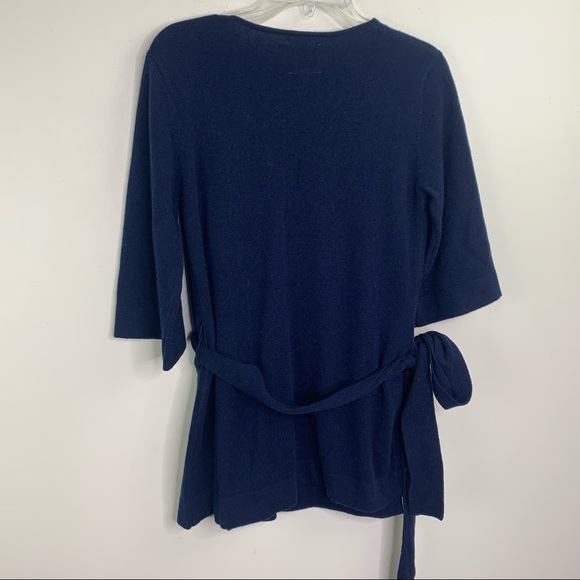 Pomegranate Inc. NWT wrap sweater Blue XS wool - Picture 5 of 7
